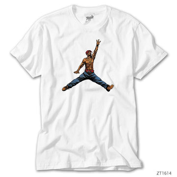 Tupac Jordan Beyaz Tişört