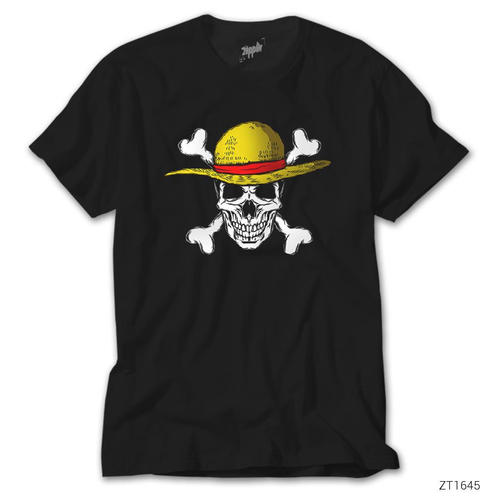 One Piece Pirate Skull Siyah Tişört