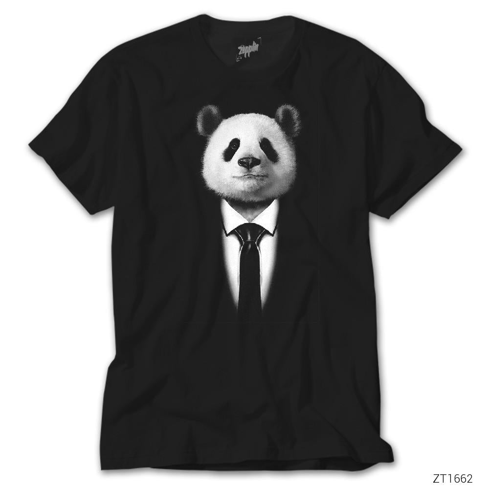 Mr. Panda Siyah Tişört