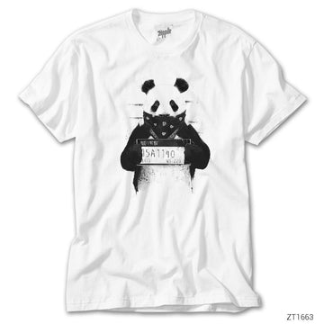 Panda Bad Beyaz Tişört