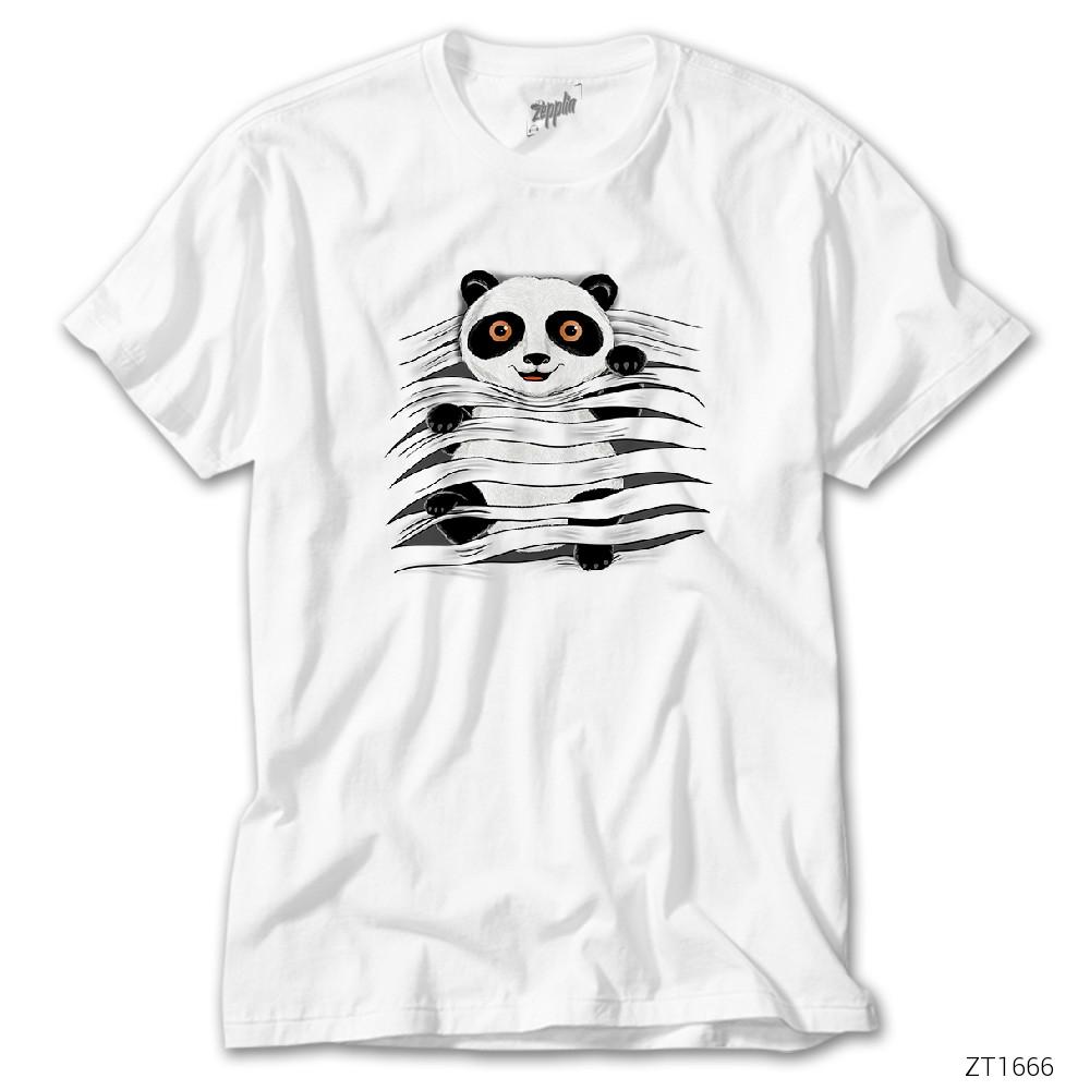 Panda in Tee Beyaz Tişört
