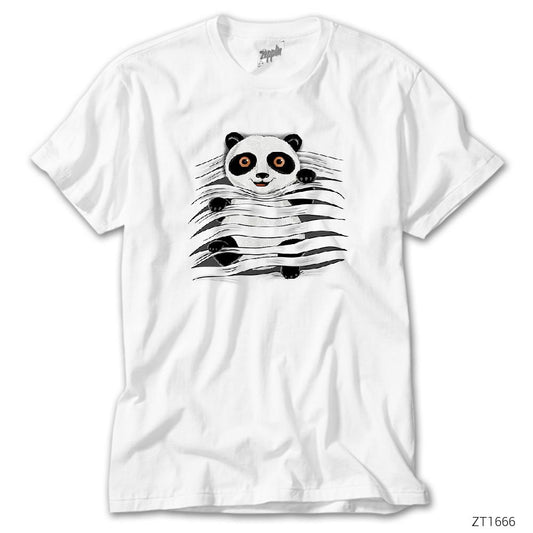 Panda in Tee Beyaz Tişört