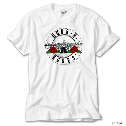 Guns N Roses Light 2 Beyaz Tişört