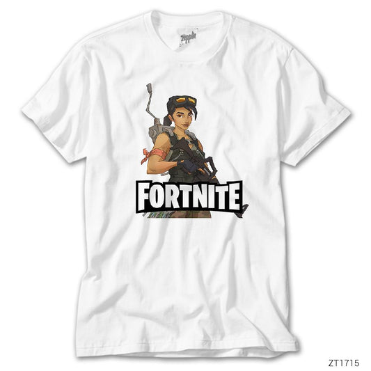 Fortnite Cartoon Beyaz Tişört