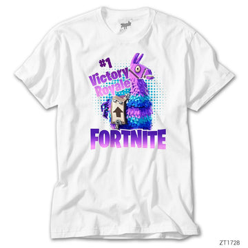 Fortnite Victory Lama Beyaz Tişört