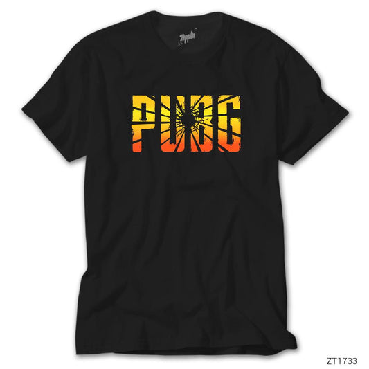 PUBG Logo Cracked Siyah Tişört