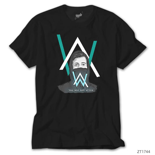 Alan Walker You are Not Alone Siyah Tişört