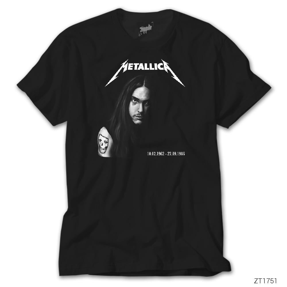 Cliff Burton Metallica Siyah Tişört