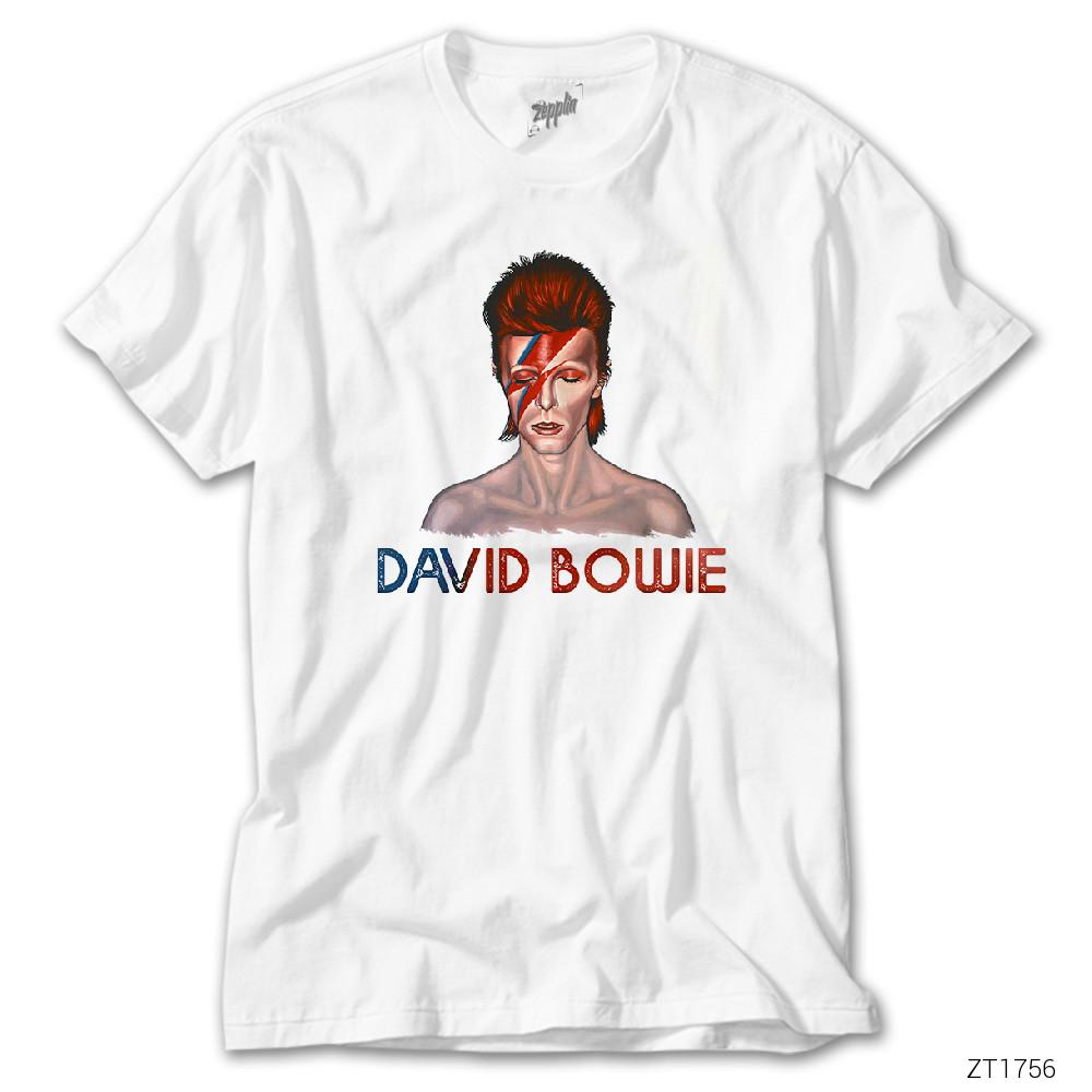 David Bowie Beyaz Tişört