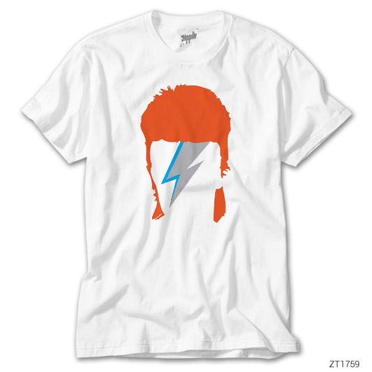 David Bowie Tribute Beyaz Tişört