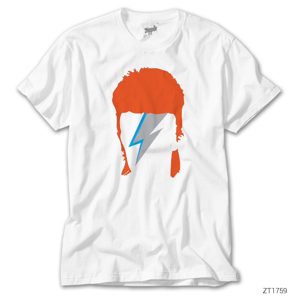 David Bowie Tribute Beyaz Tişört