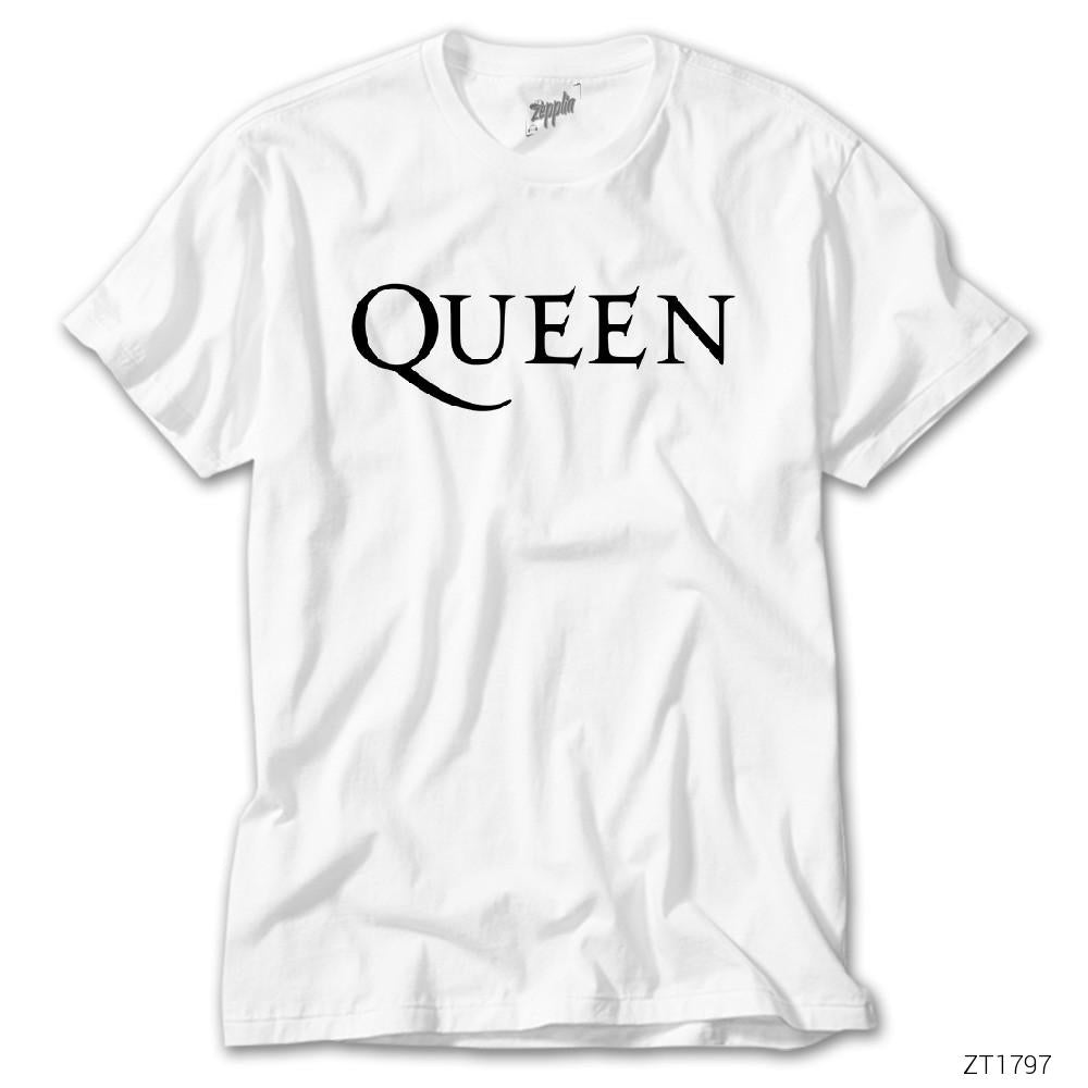 Queen Logo Beyaz Tişört