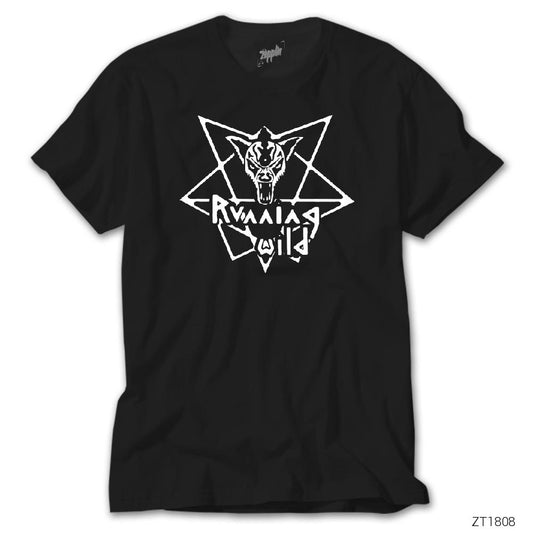 Running Wild Symbol Siyah Tişört