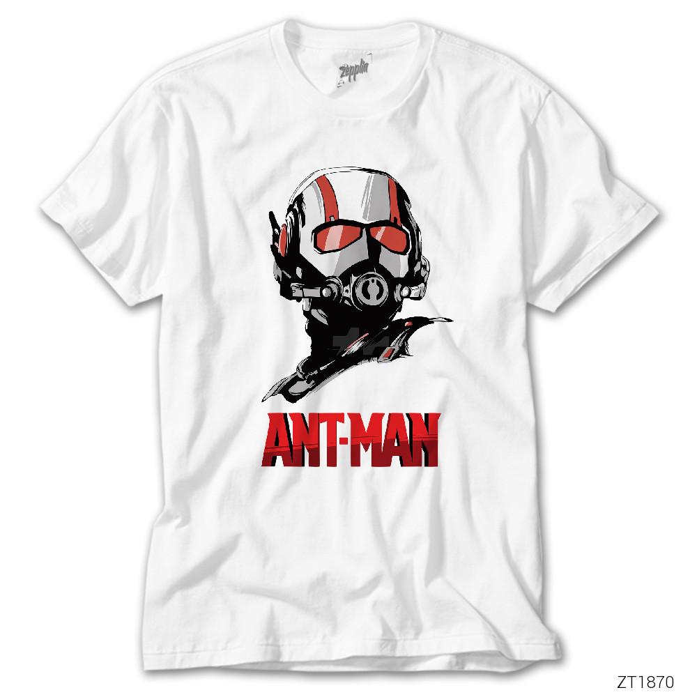 Ant Man Mask Beyaz Tişört