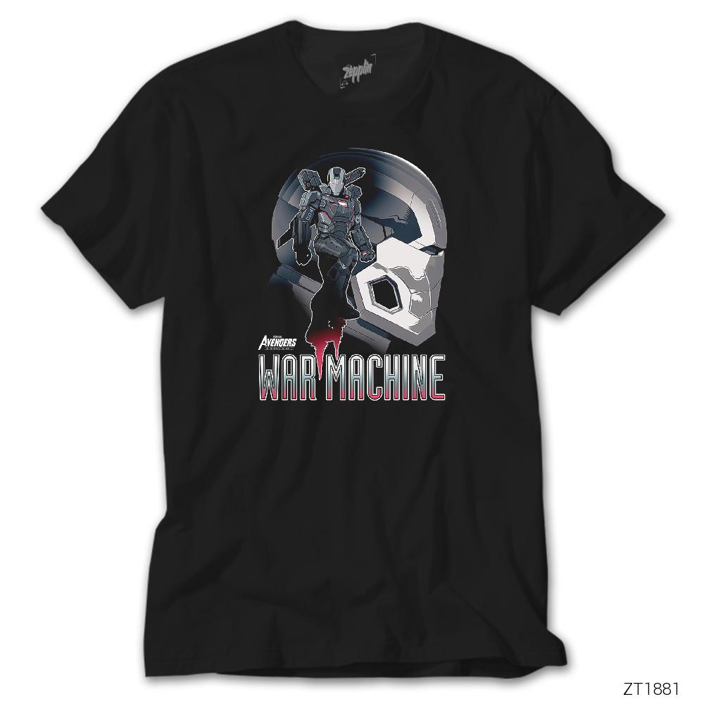 Avengers War Machine Siyah Tişört