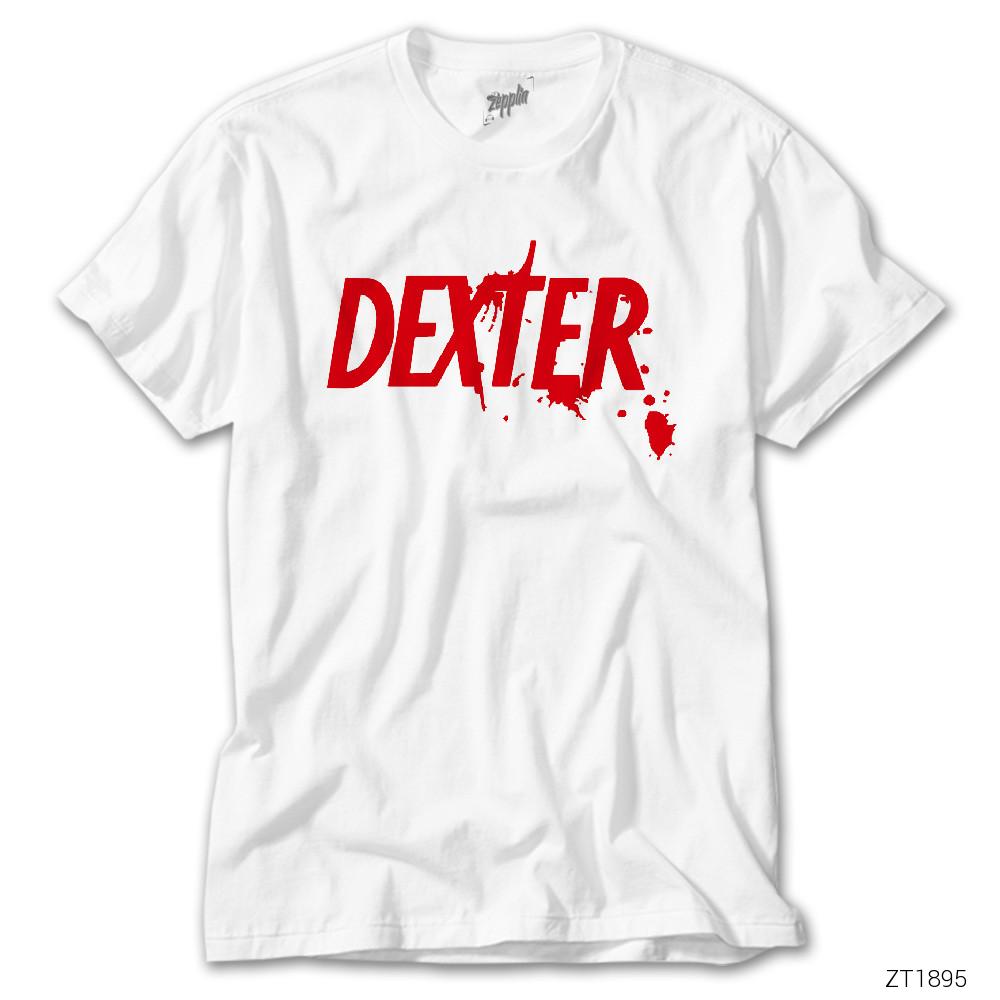 Dexter Splash beyaz tişört