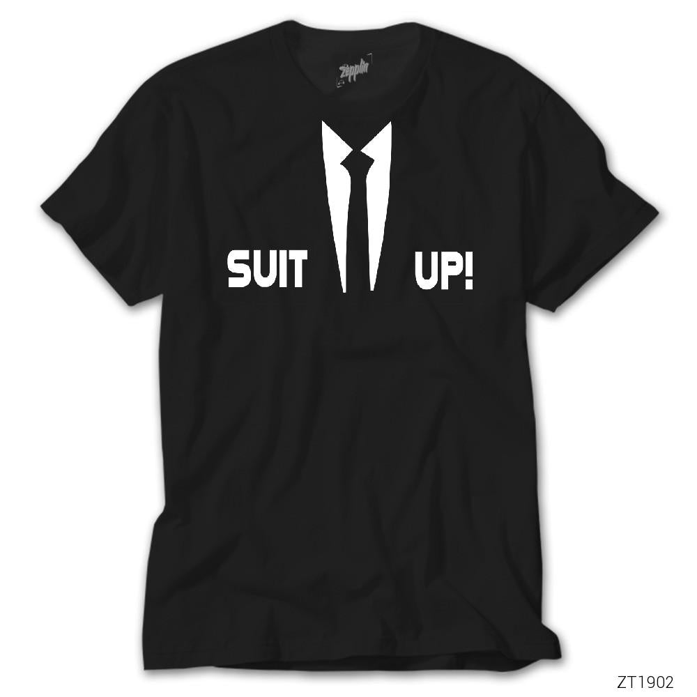 How I Met Your Mother Suit Up Siyah Tişört