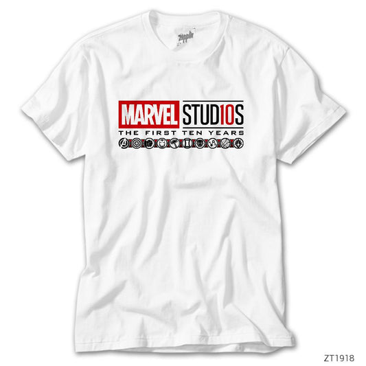 Marvel Studios 10 Year Beyaz Tişört