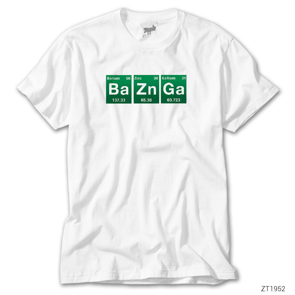 Bazinga Elements Beyaz Tişört