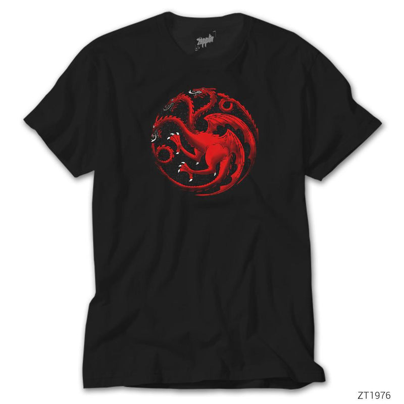 Game of Thrones Targaryen Sigil siyah tişört