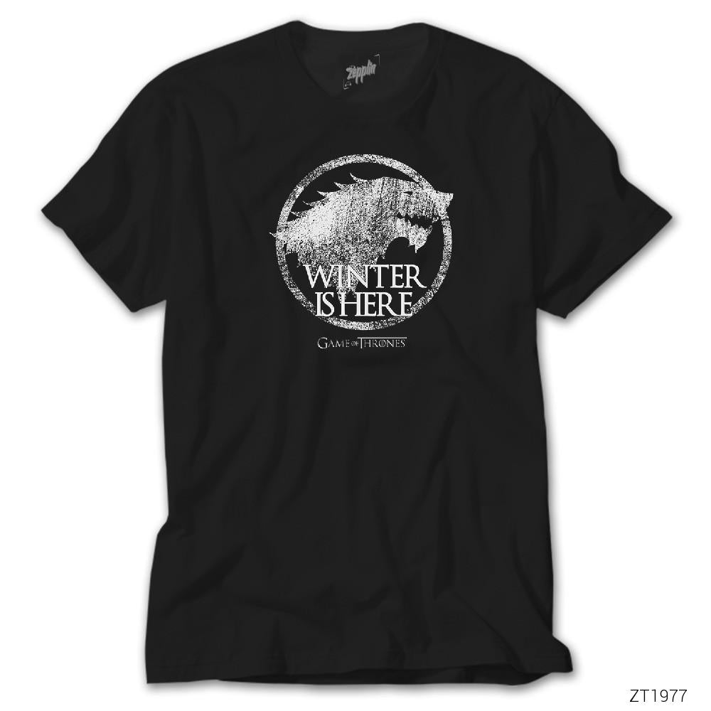 Game of Thrones Winter is Here Siyah Tişört