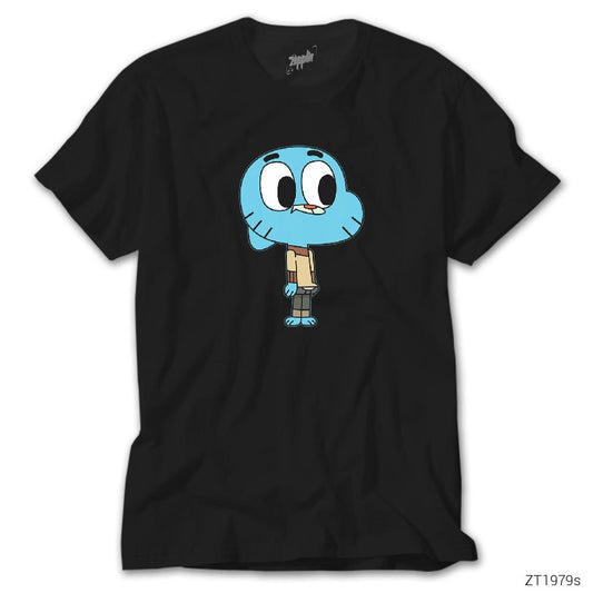 Gumball Siyah Tişört