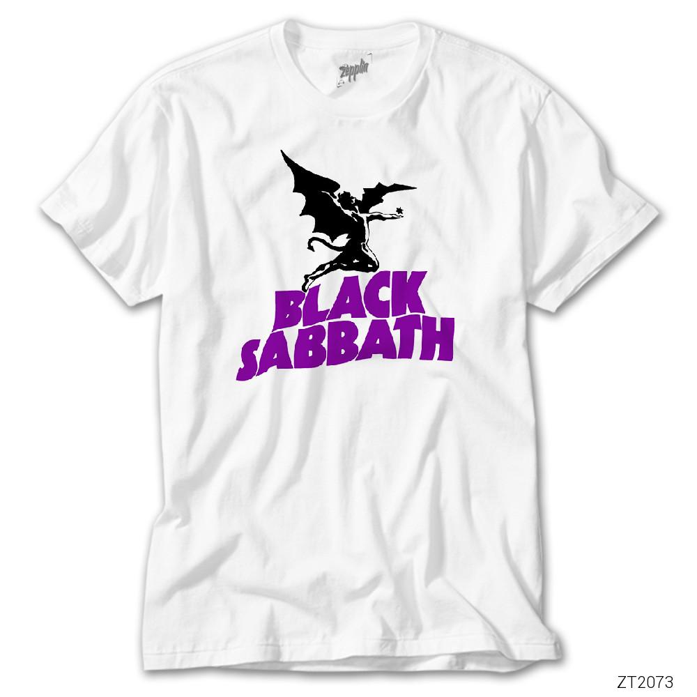 Black Sabbath Cover Beyaz Tişört