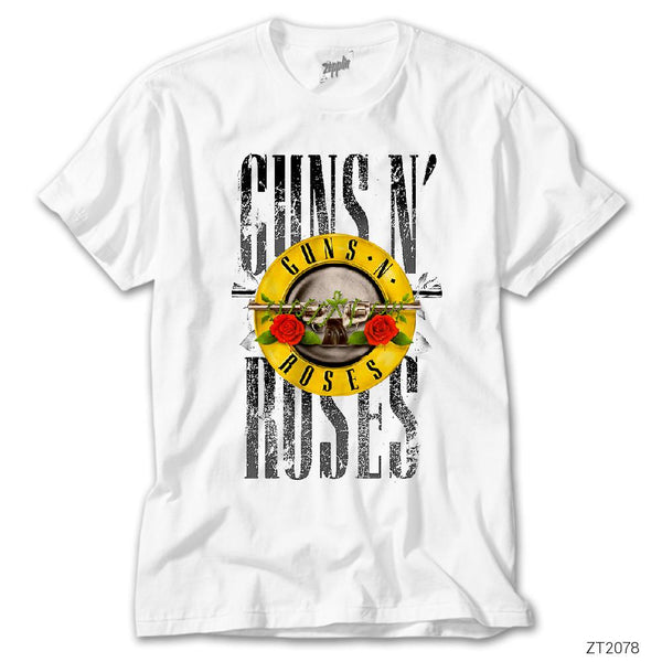 Guns N Roses Old Style Beyaz Tişört