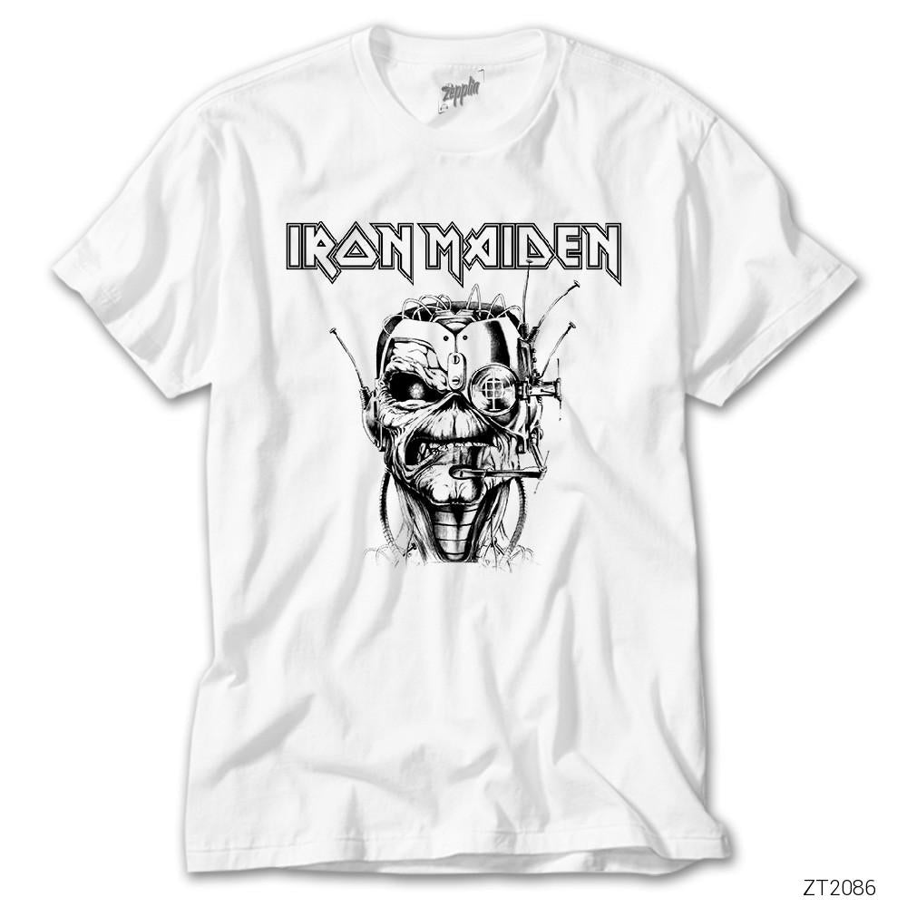 İndirimli Iron Maiden Soldier Draw Beyaz Tişört