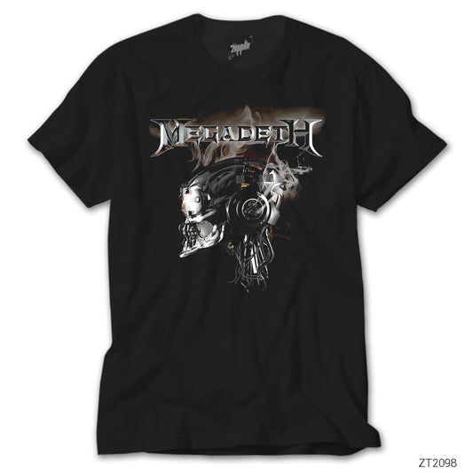 Megadeth Vic Rattlehead Siyah Tişört