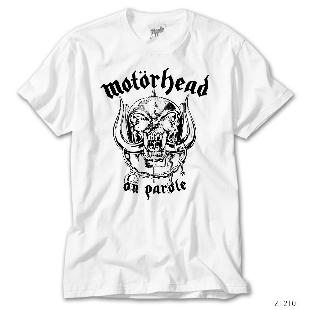 İndirimli Motörhead On Parole Beyaz Tişört
