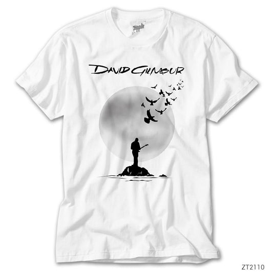 İndirimli Pink Floyd David Gilmour Beyaz Tişört