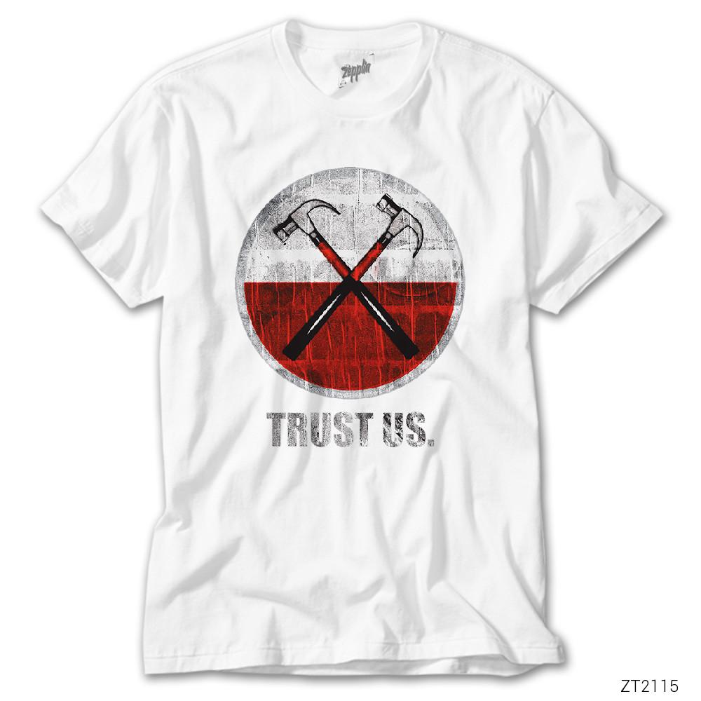 İndirimli Pink Floyd The Wall Hammer Trust Us Beyaz Tişört