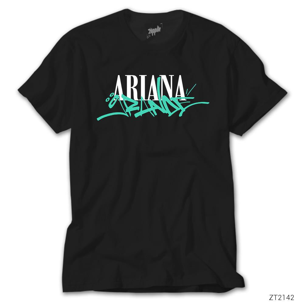 Ariana Grande Logo Siyah Tişört