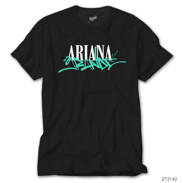 Ariana Grande Logo Siyah Tişört