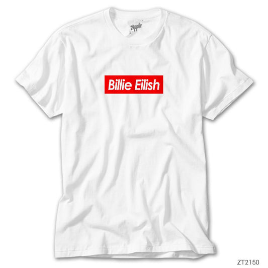 Billie Eilish Text Beyaz Tişört