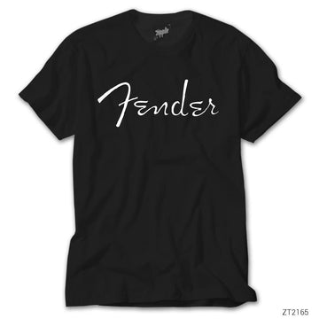 Fender Logo Siyah Tişört