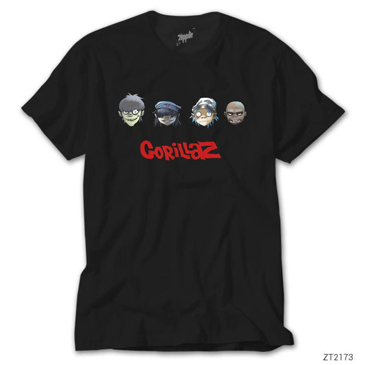 Gorillaz Cartoon 2 Siyah Tişört