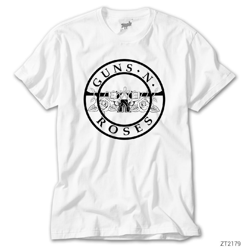 Guns N Roses Flat Beyaz Tişört