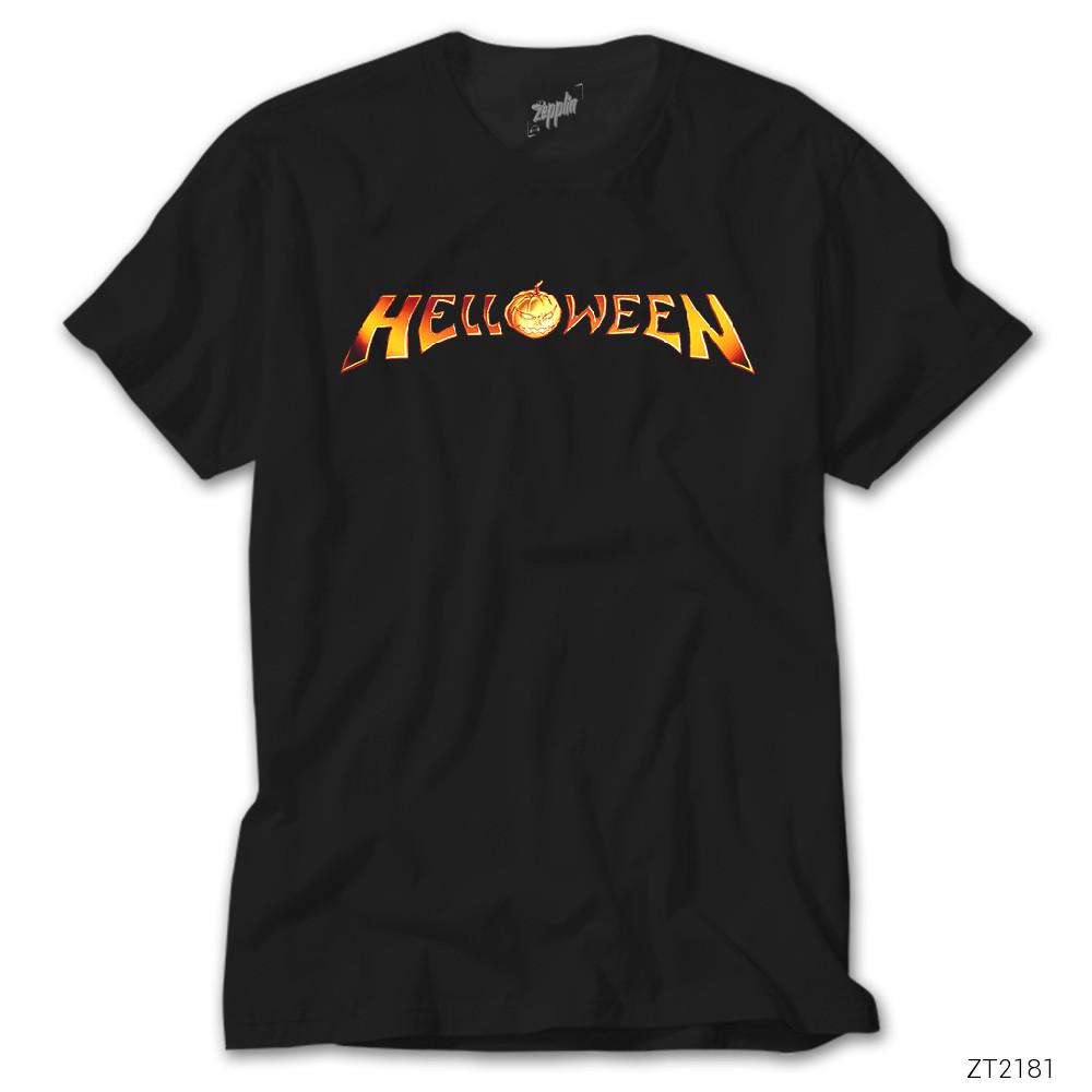 Helloween Logo Siyah Tişört