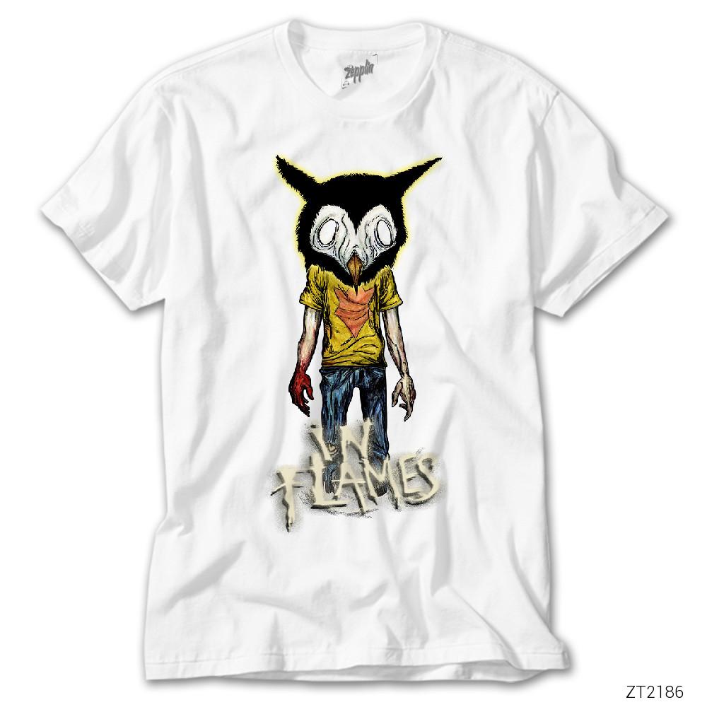 In Flames Monster Beyaz Tişört