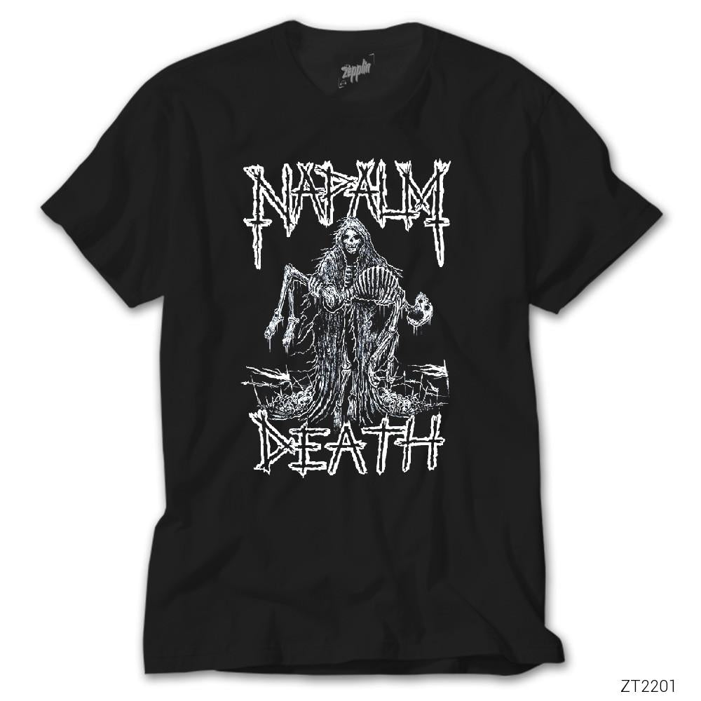 Napalm Death Skeleton Siyah Tişört