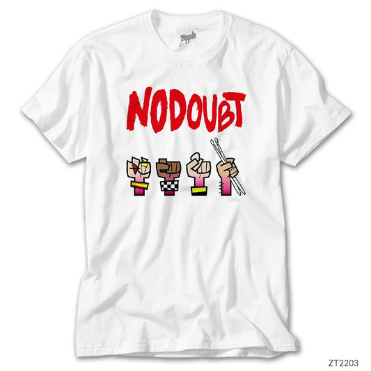 No Doubt Cartoon Beyaz Tişört