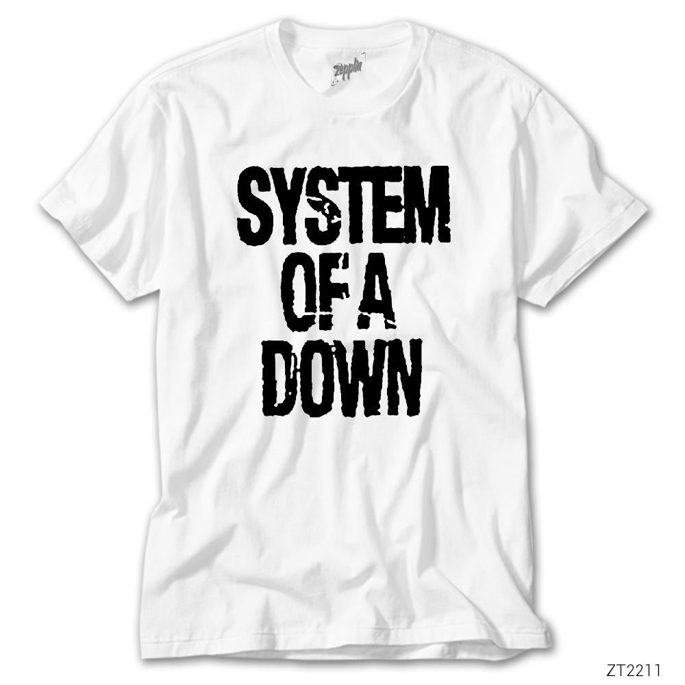 System of a Down Beyaz Tişört