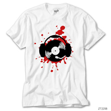 Hip-Hop Dj Scratch Beyaz Tişört