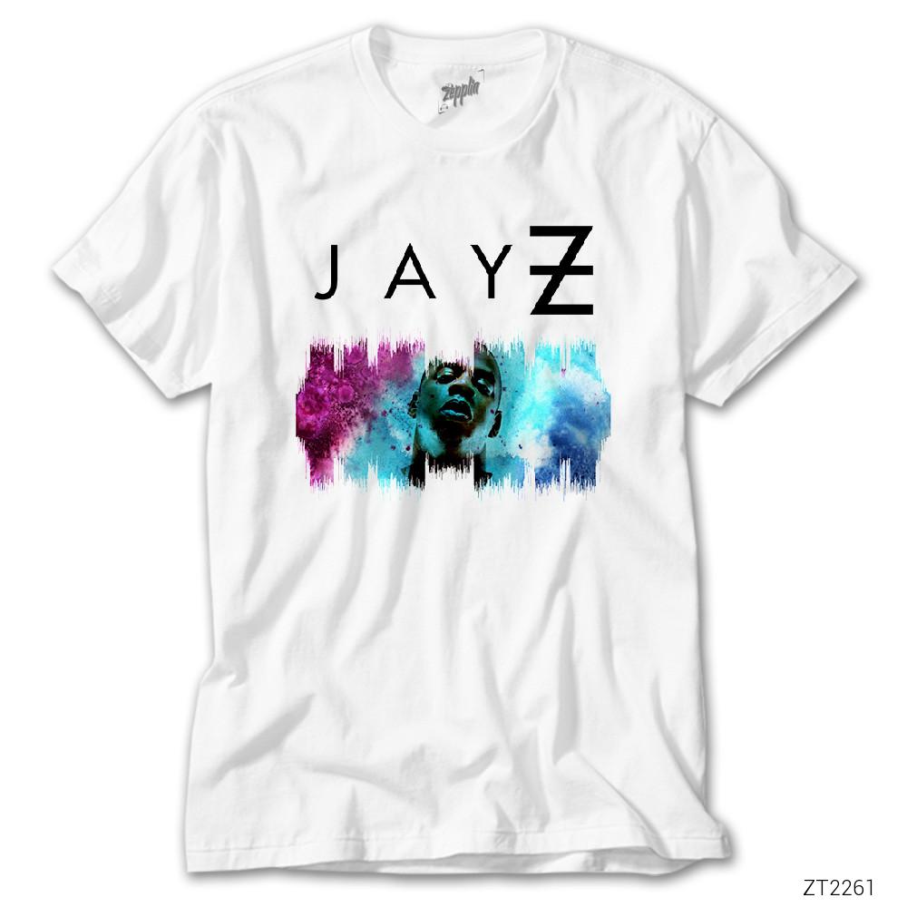 Jay Z Colorful Cloud Beyaz Tişört