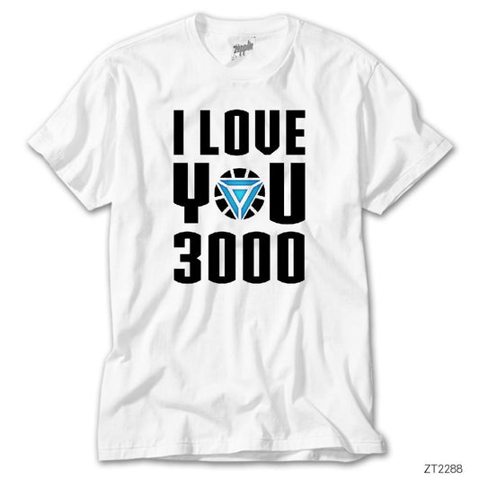 Iron Man Love 3000 Beyaz Tişört