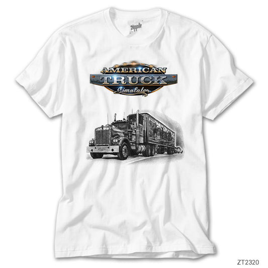 İndirimli American Truck Simulator Longway Beyaz Tişört
