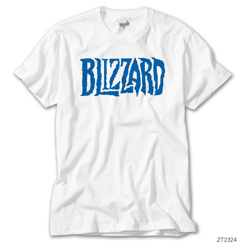 Blizzard Logo Beyaz Tişört