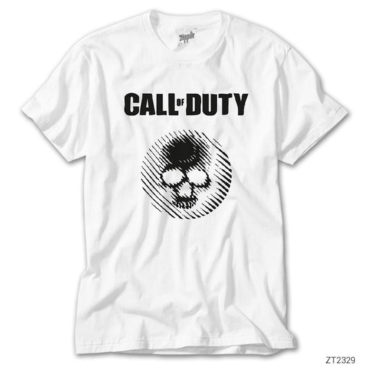 Call of Duty Skull Beyaz Tişört